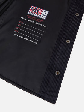 Chalet Jr padded corduroy shirt in navy blue