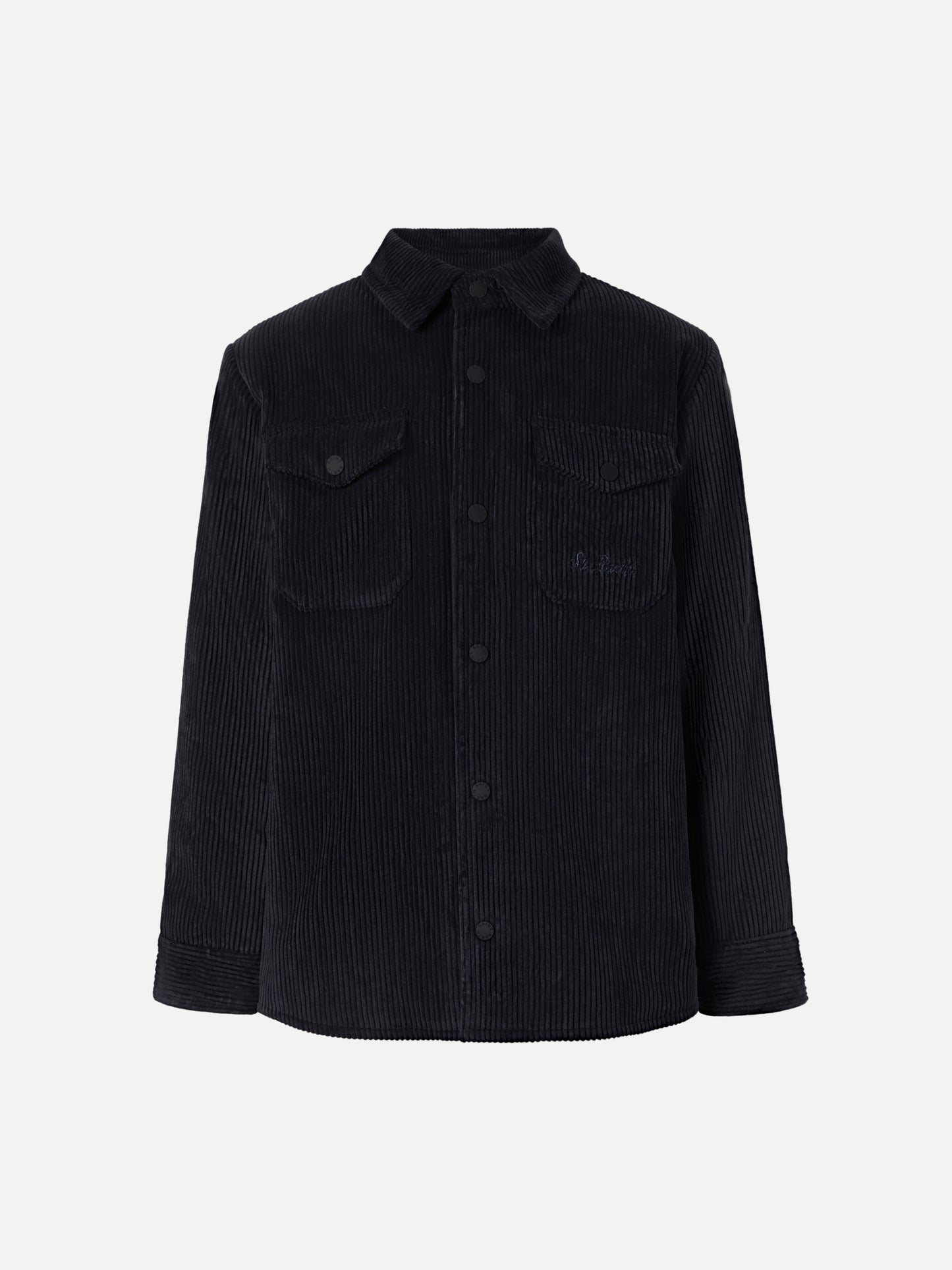 Chalet Jr padded corduroy shirt in navy blue