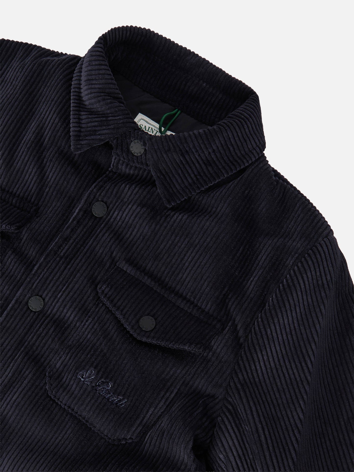 Chalet Jr padded corduroy shirt in navy blue
