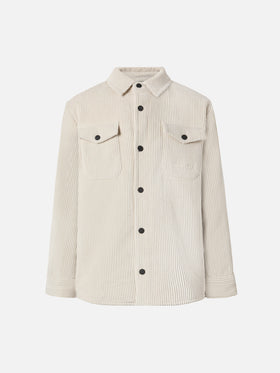 Chalet Jr padded corduroy shirt in ice