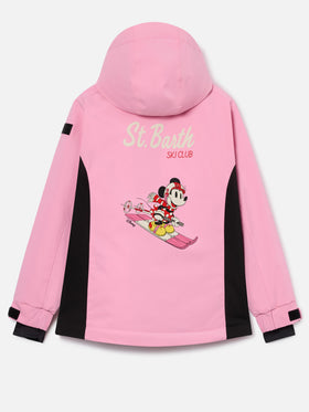 Giacca da sci Chavanette rosa con stampa Minnie sul retro | Special edition