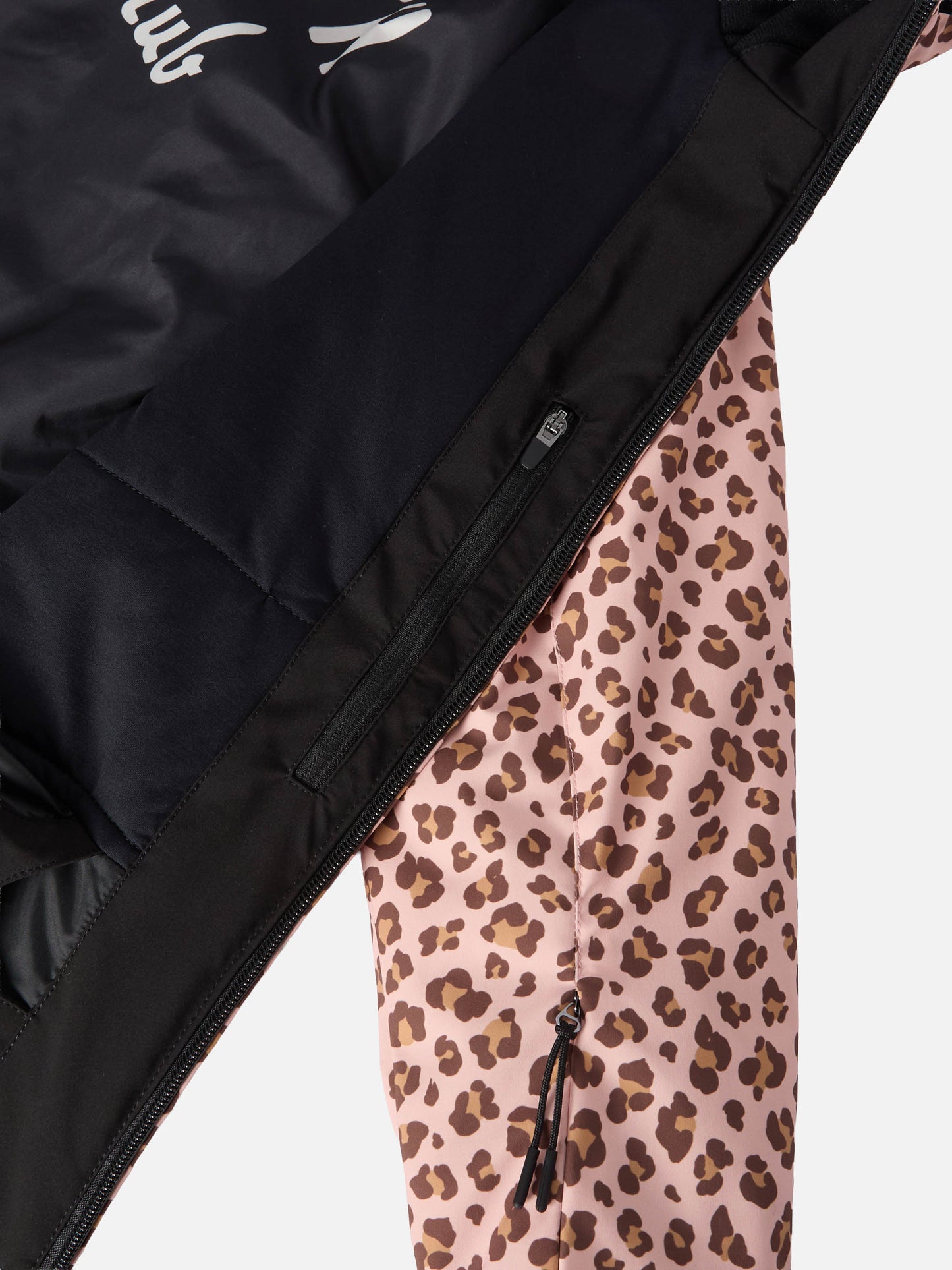Ski jacket Chavanette with leopard print