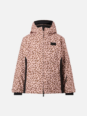 Ski jacket Chavanette with leopard print