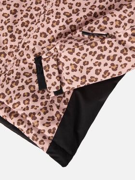 Ski jacket Chavanette with leopard print