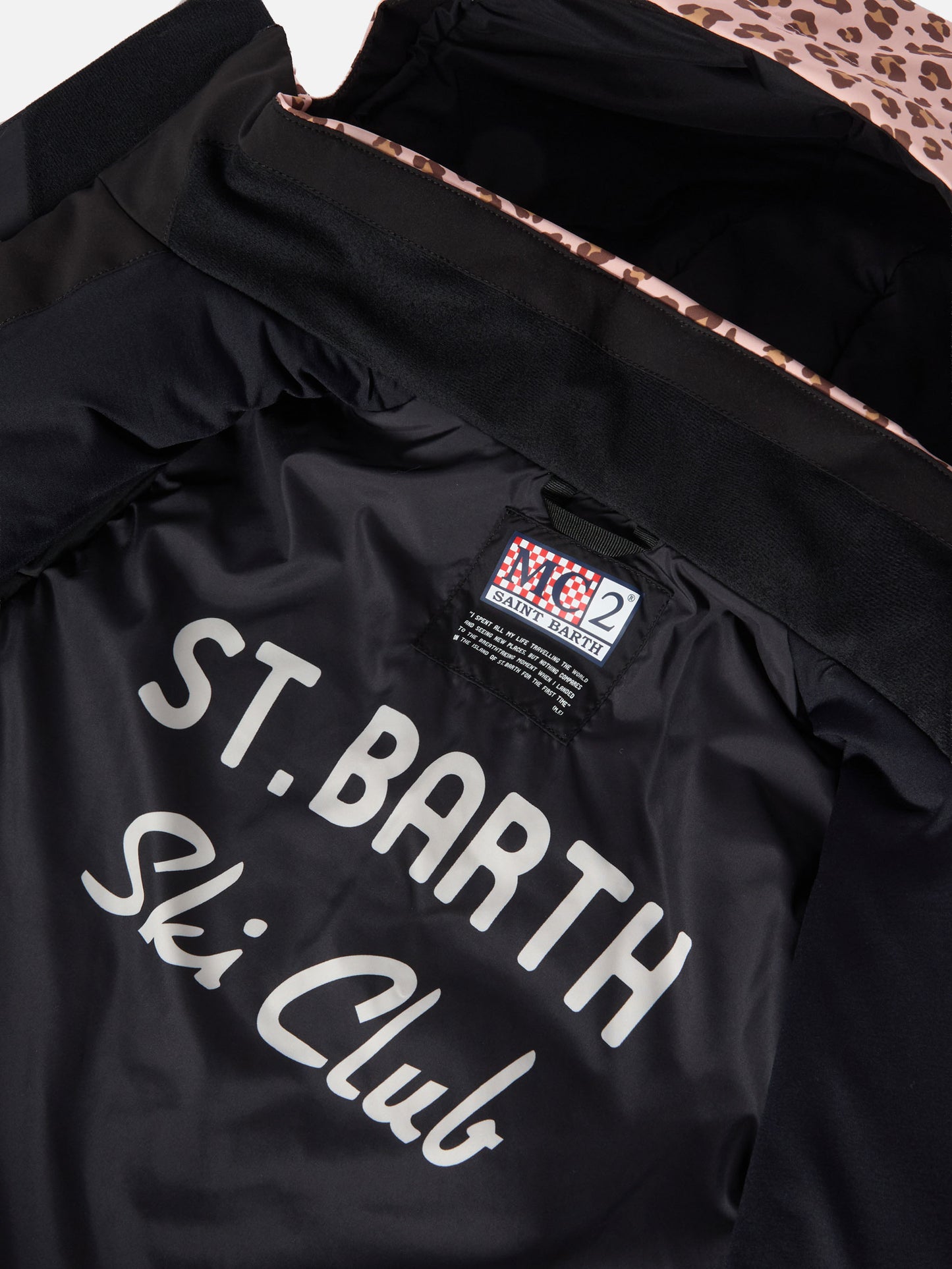 Ski jacket Chavanette with leopard print