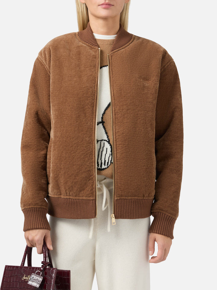 Bomber Celia in corduroy con interno teddy