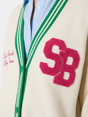 Weißer Chloe Cardigan mit Stickerei 