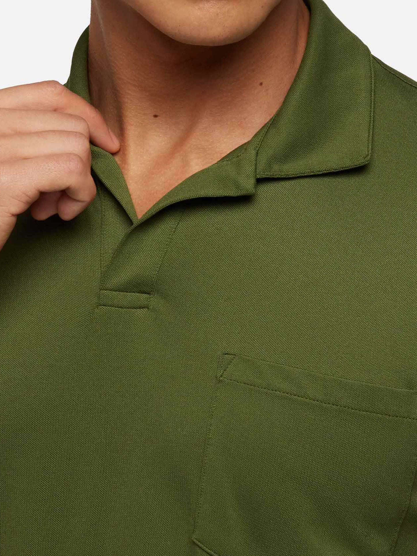 Military green technical piquet polo shirt Camber - MC2 Saint Barth