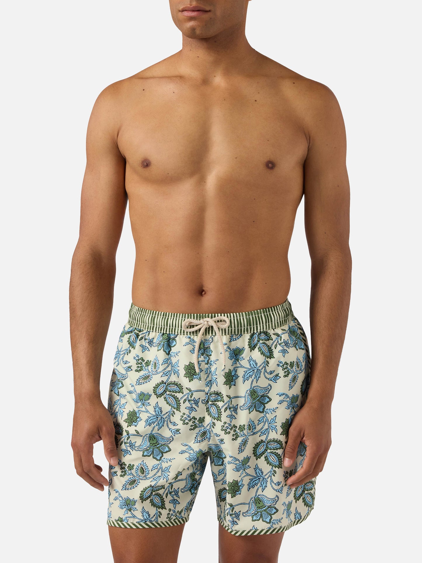 Comporta swim shorts with floral print