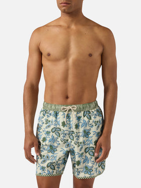 Comporta swim shorts with floral print