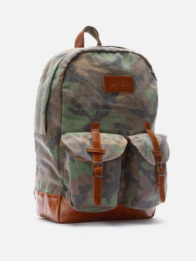 Cody canvas backpack with camouflage print