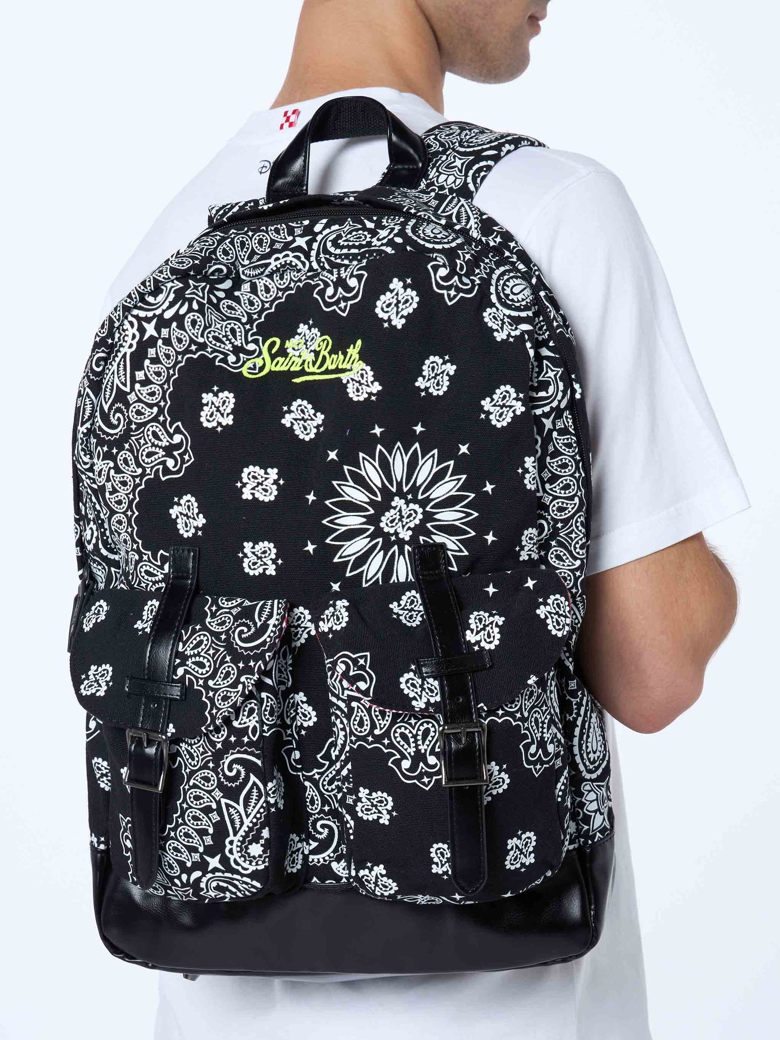 Bandana print backpack best sale