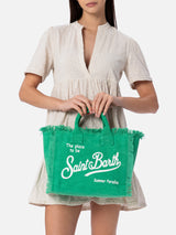 Green cotton canvas Colette handbag