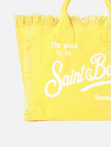 Yellow cotton canvas Colette handbag