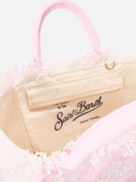 Borsa Colette in canvas rosa con stampa bandana