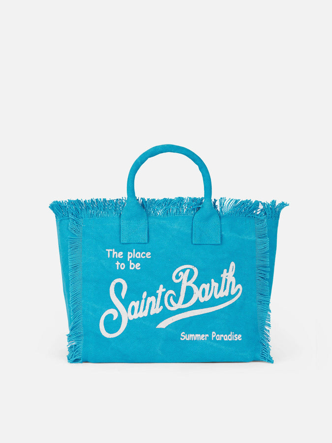 Mc2 Saint Barth Turquoise cotton canvas Colette bag