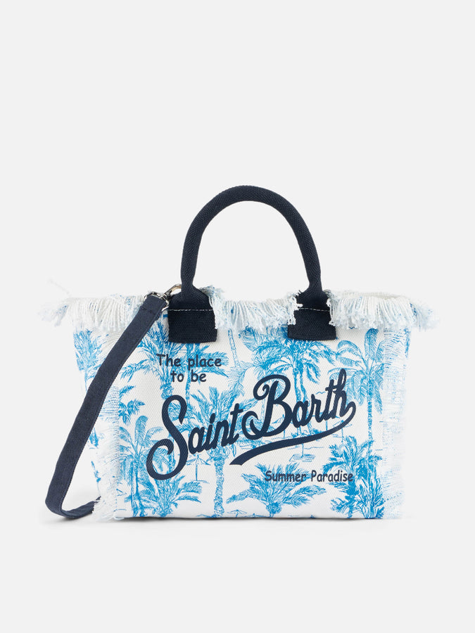 Mc2 Saint Barth Borsa Colette in tela di cotone Toile de Jouy