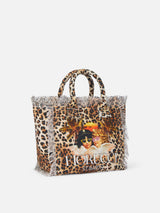 Borsa Colette in tela di cotone animalier | EDIZIONE SPECIALE FIORUCCI