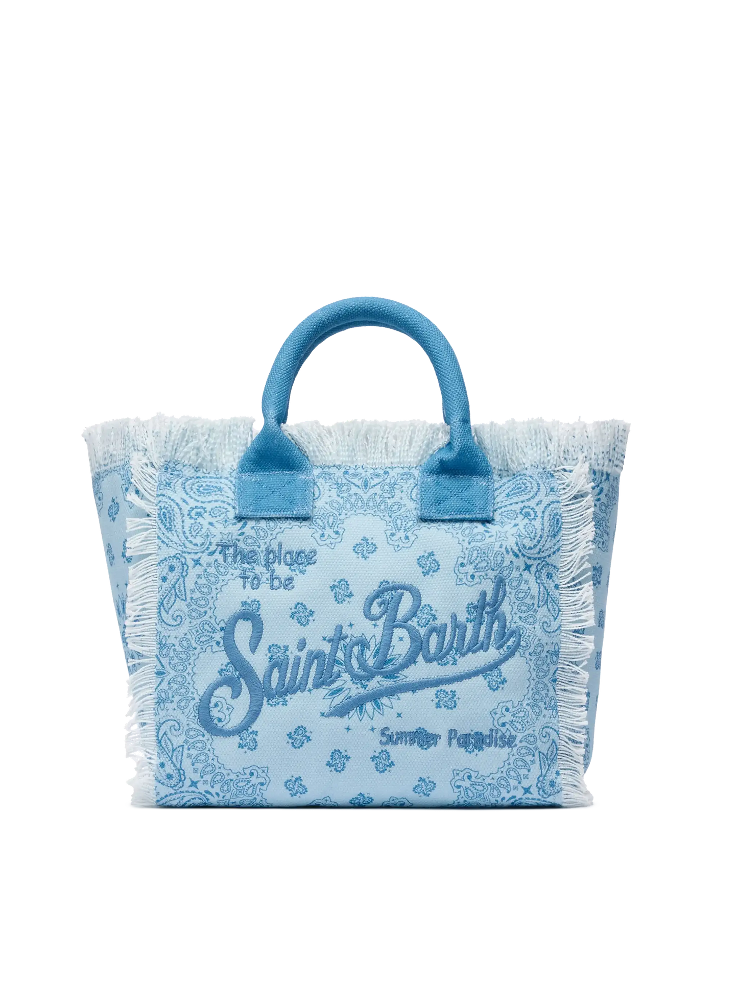 Handtasche Colette aus Baumwollcanvas mit Bandana-Print 