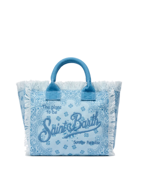Handtasche Colette aus Baumwollcanvas mit Bandana-Print 