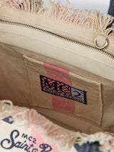 Miami-Handtasche aus gestreiftem Baumwoll-Canvas von Colette