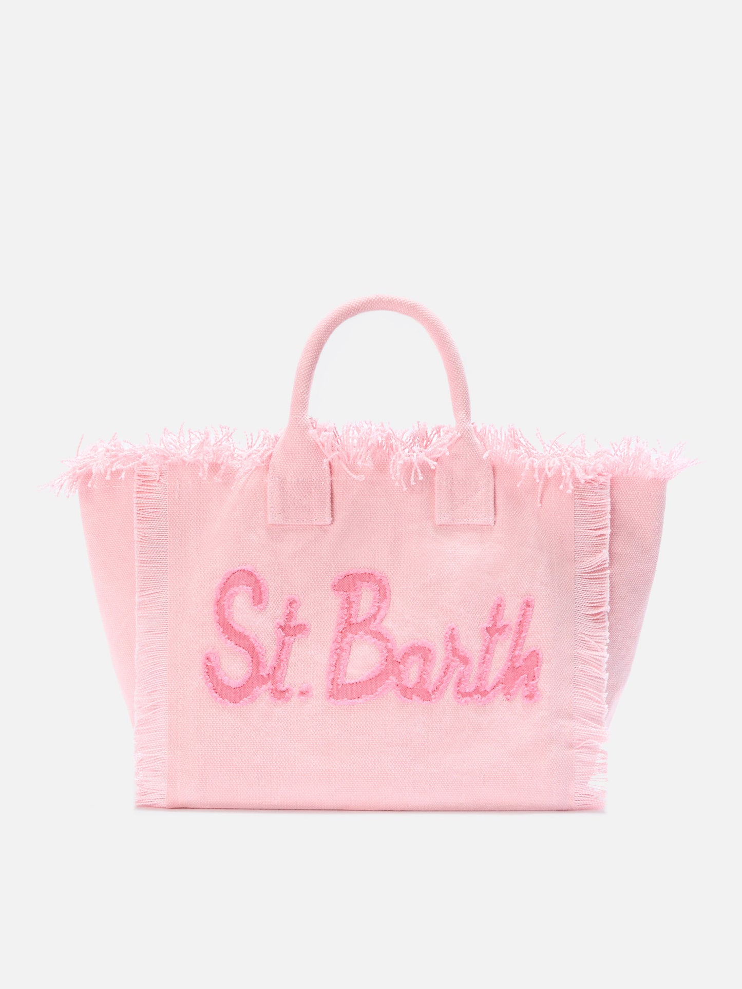 Borsa Colette in canvas con patch logo in tessuto rosa