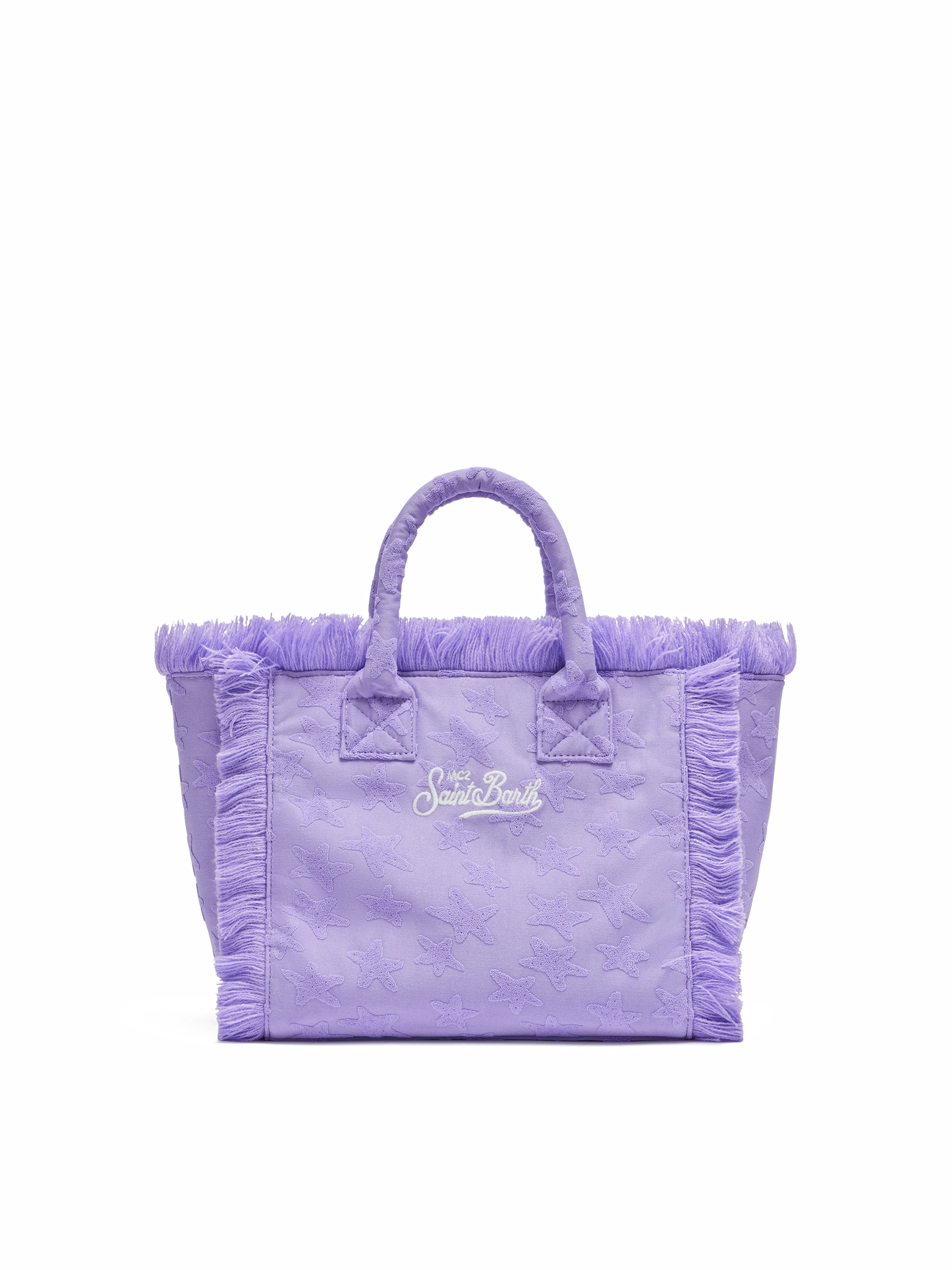 Colette Sponge lilac stars embossed terry handbag - MC2 Saint Barth