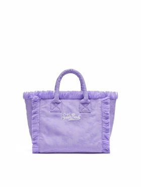 Colette Sponge lilac stars embossed terry handbag - MC2 Saint Barth