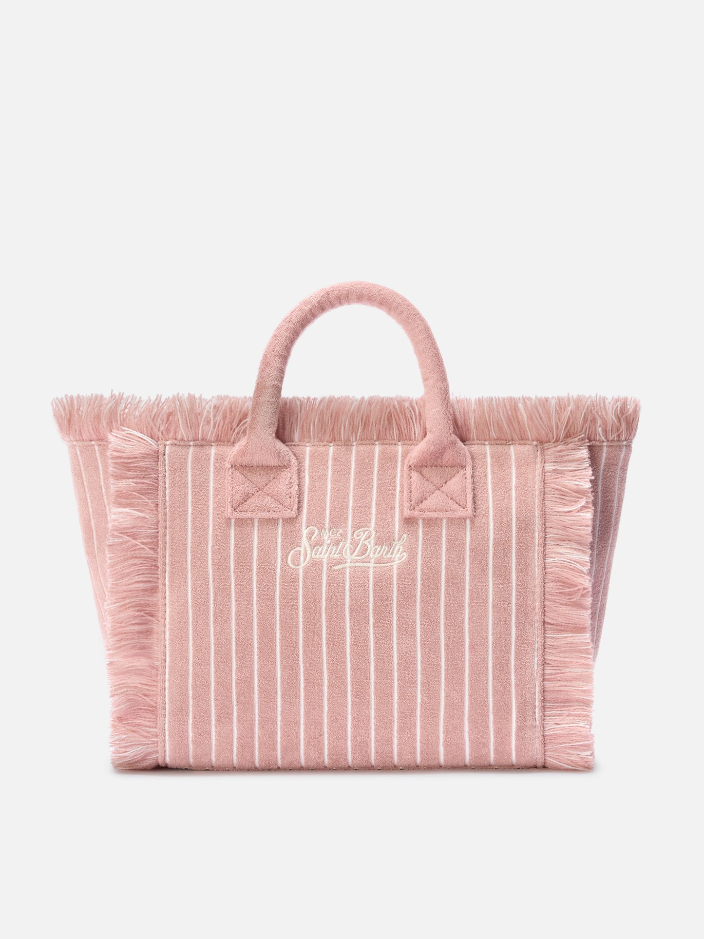 Terry effect striped Colette bag