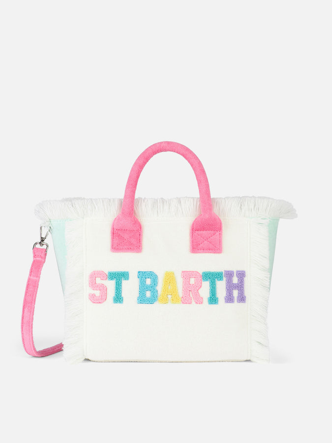 Mc2 Saint Barth Borsa a mano Colette Sponge in spugna con patch multicolor