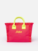 Fluo pink terry embossed Colette Sponge handbag