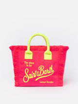 Fluo pink terry embossed Colette Sponge handbag