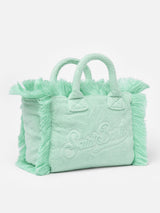 Sage green Colette Terry embossed handbag