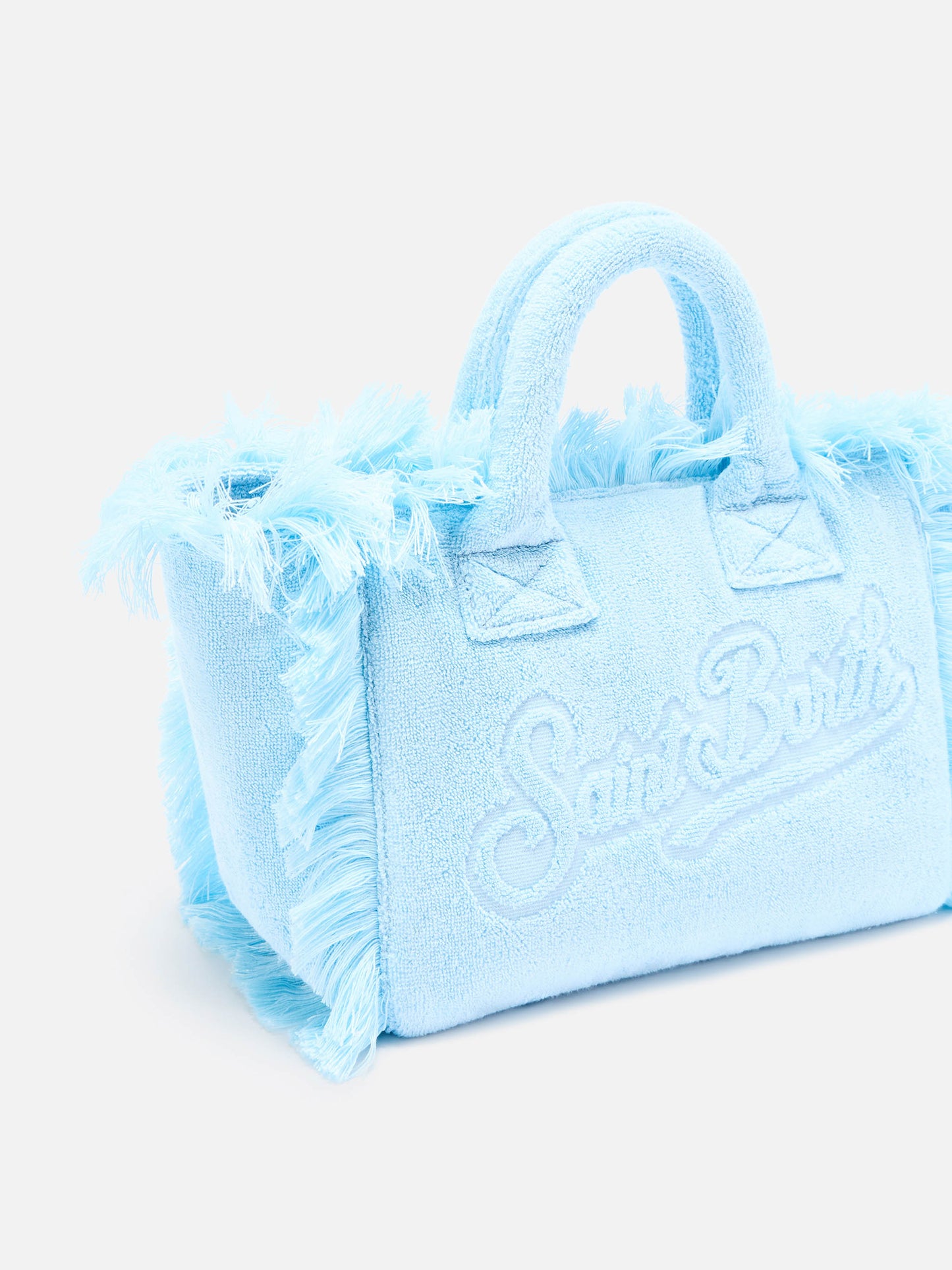 Sac Colette bleu clair uni en éponge 
