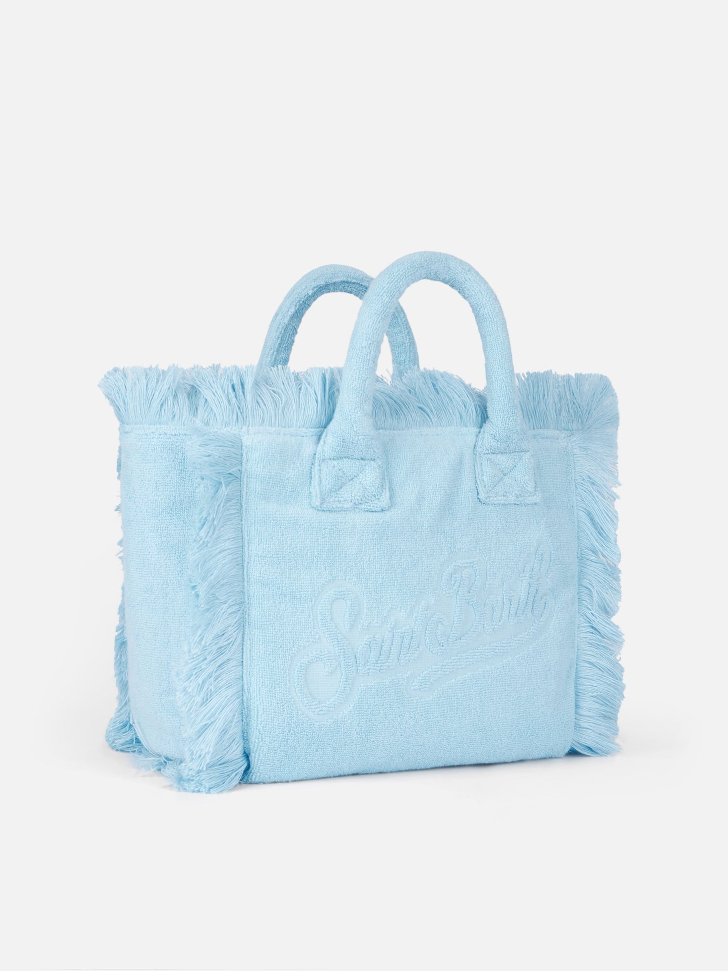 Colette Terry embossed light blue handbag - MC2 Saint Barth