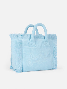 Colette Terry embossed light blue handbag - MC2 Saint Barth