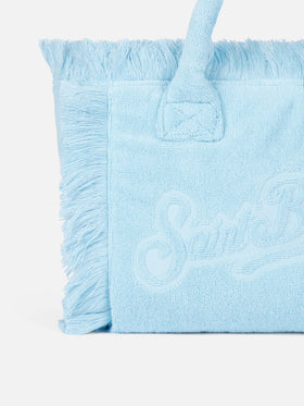 Colette Terry embossed light blue handbag - MC2 Saint Barth