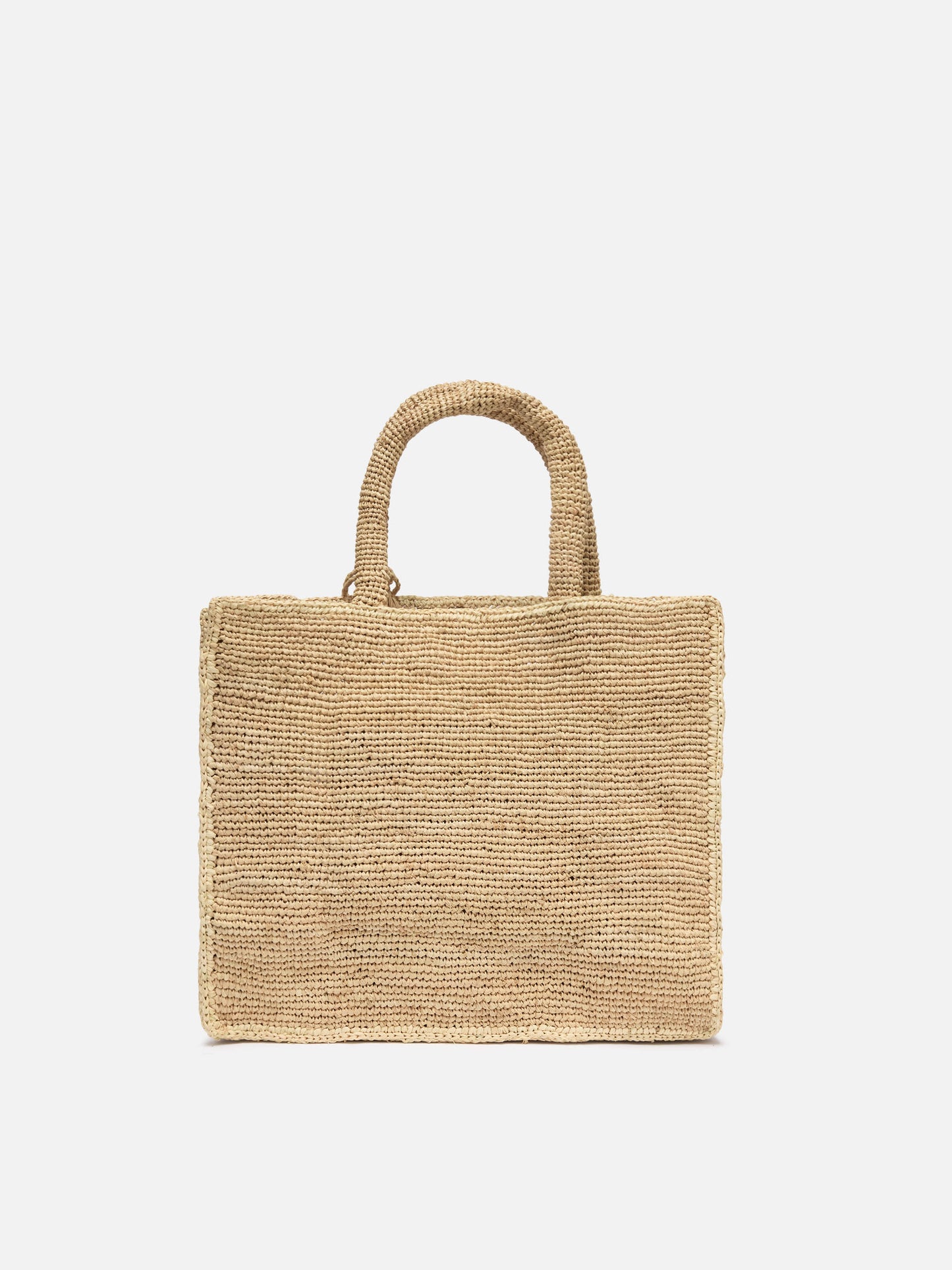 Colette Raffia handbag with logo  embroidery