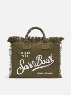 Colette Handtasche in Militärgrün aus 100% Leinen