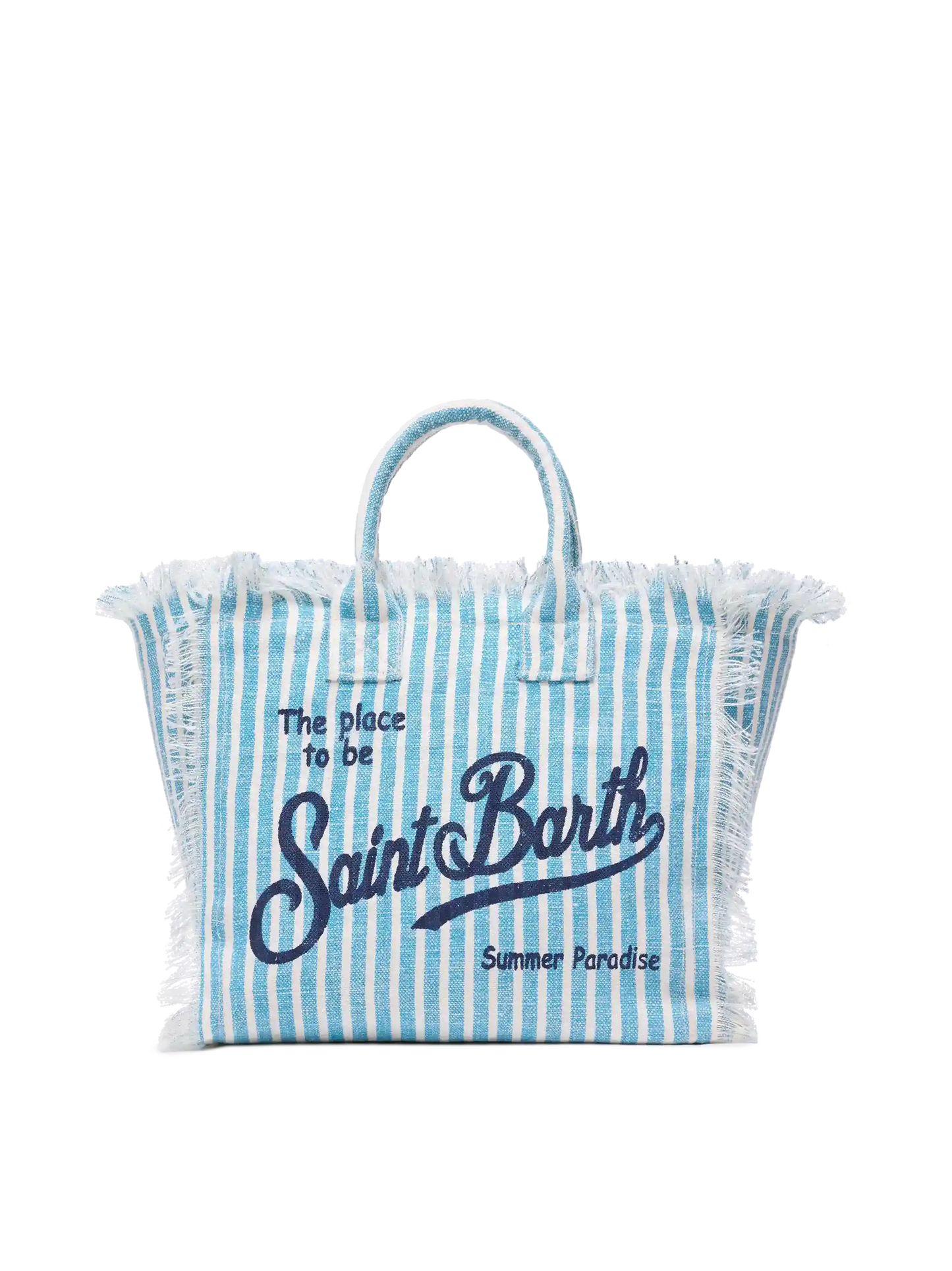 Colette 100% LINEN handbag with striped print