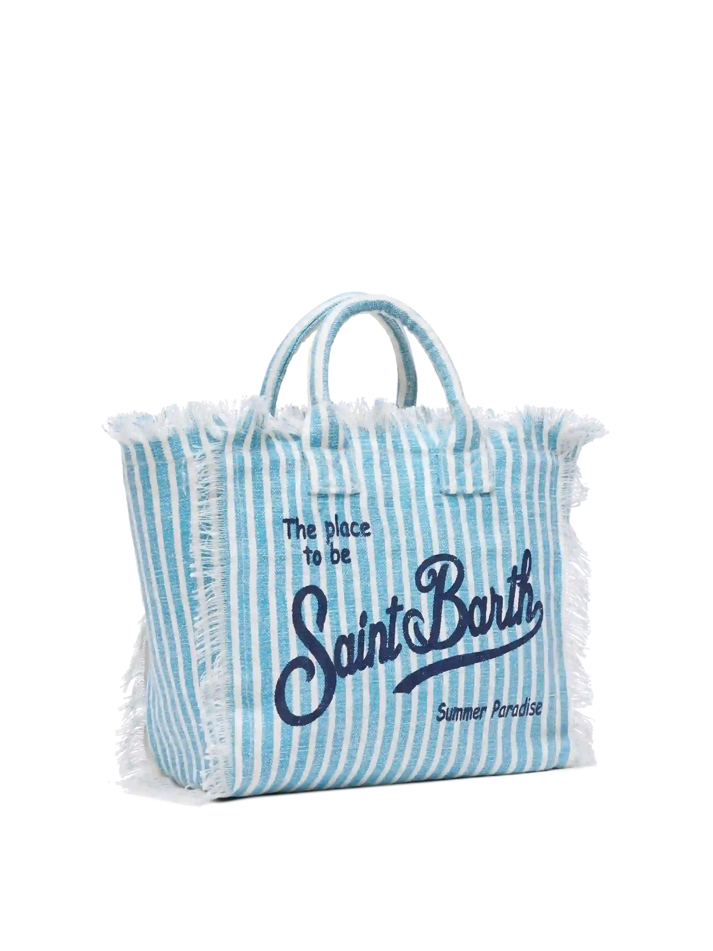 Colette 100% LINEN handbag with striped print