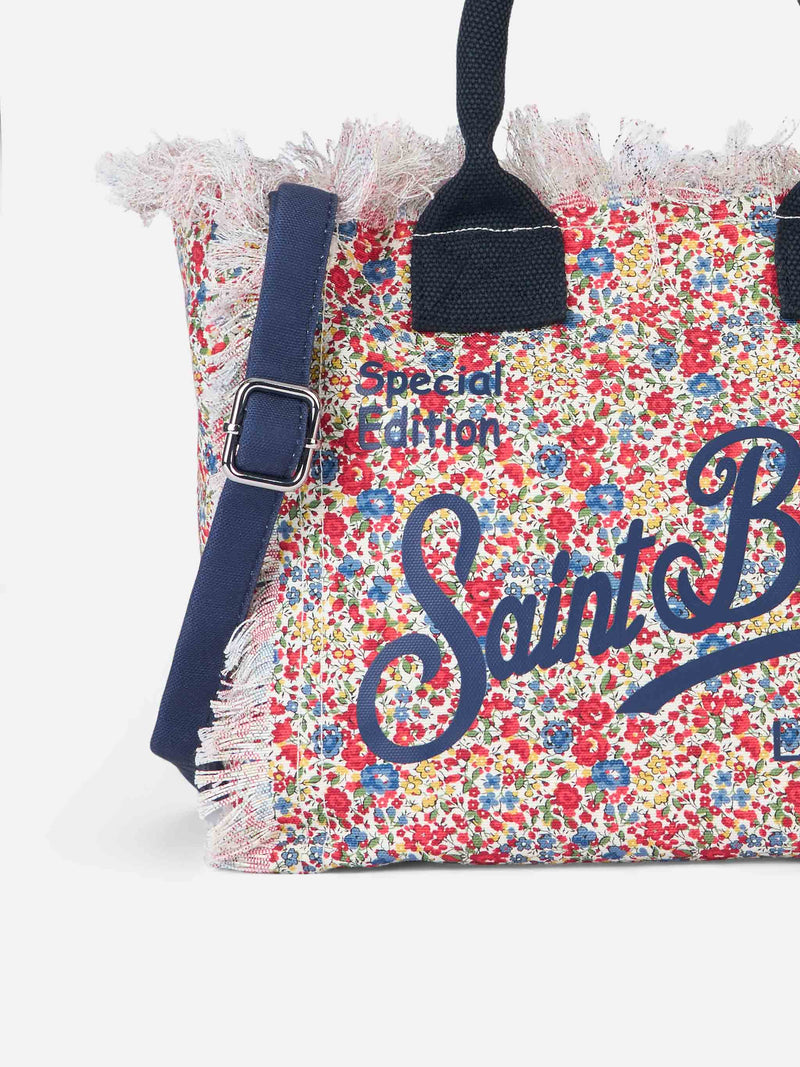 Handtasche Colette Liberty aus Baumwollcanvas mit Blumenmuster | HERGESTELLT AUS LIBERTY-STOFF