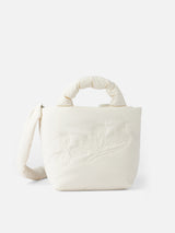 Borsa a mano Colette Puffer beige con tracolla