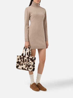 Colette Teddy cow print bag