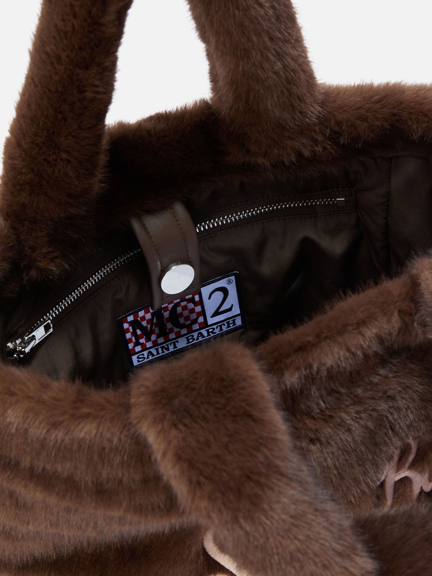 Colette Soft Handtasche aus braunem Kunstpelz