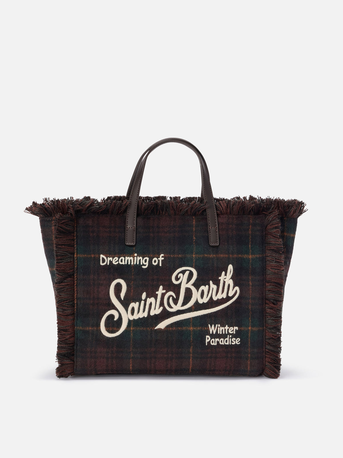 sac en laine Colette à motif tartan 