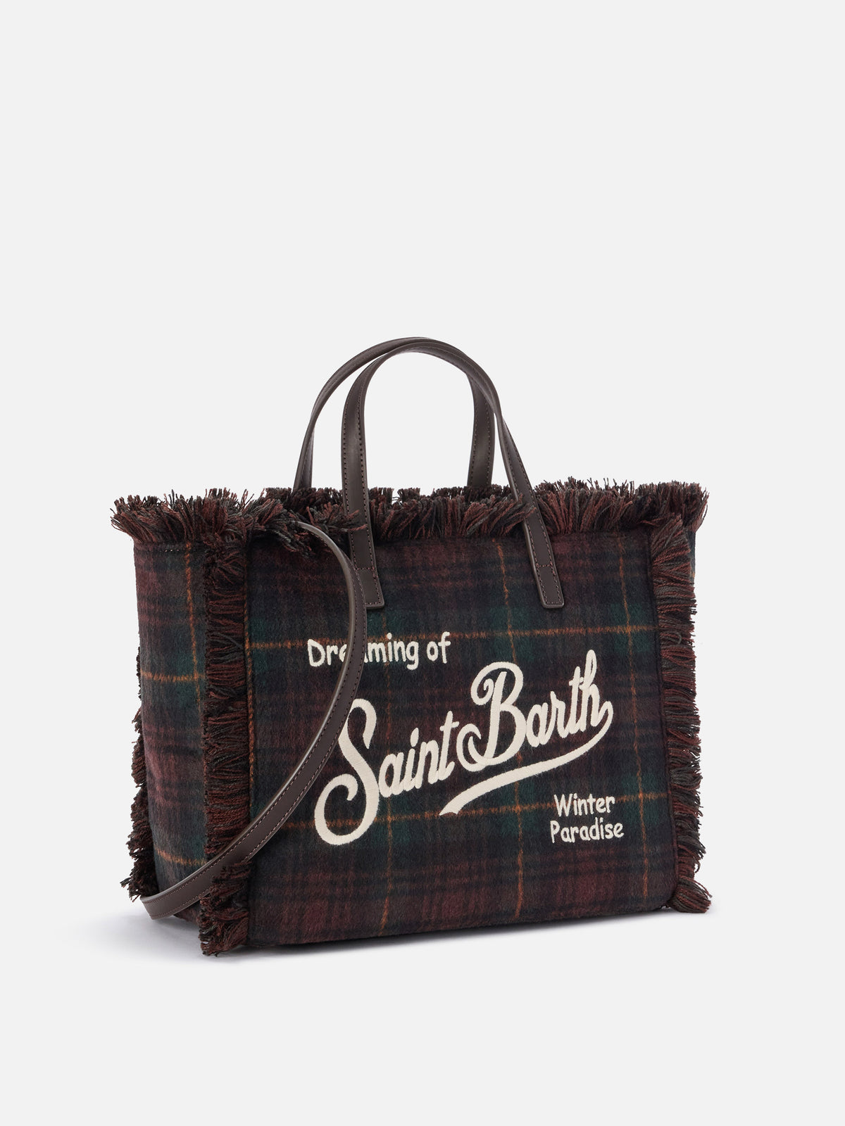 sac en laine Colette à motif tartan 