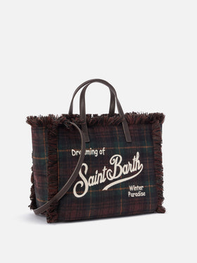 sac en laine Colette à motif tartan 