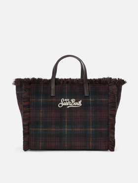 sac en laine Colette à motif tartan 