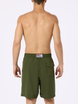 Man military green Comfort Surf swim shorts